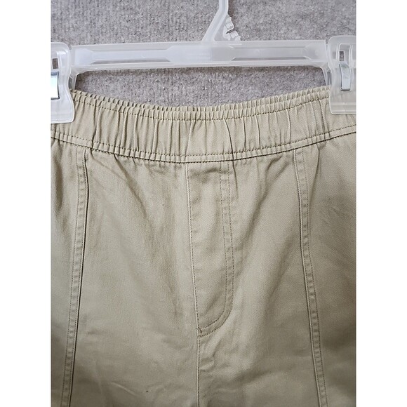 Old Navy Barrel Ankle Pants Womens L Petite Khaki Pull On Elastic Waist NEW - Picture 5 of 10